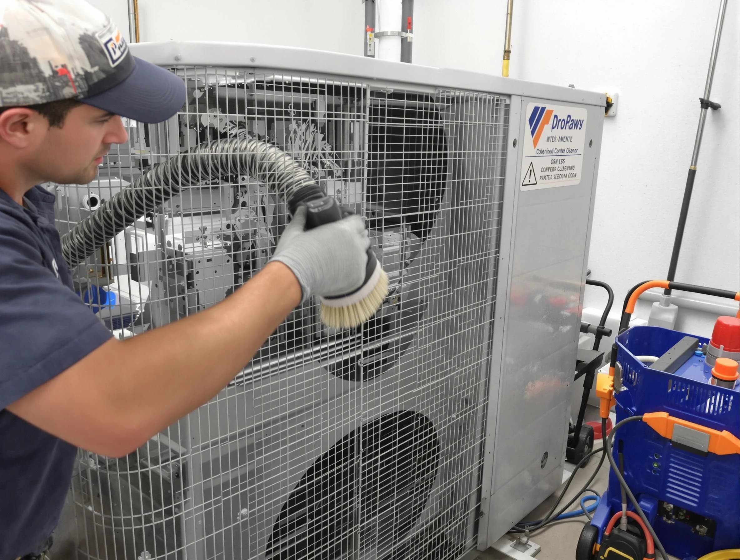 North Druid Hills Air Duct Cleaning specialist performing precision AC coil cleaning for improved system performance in North Druid Hills