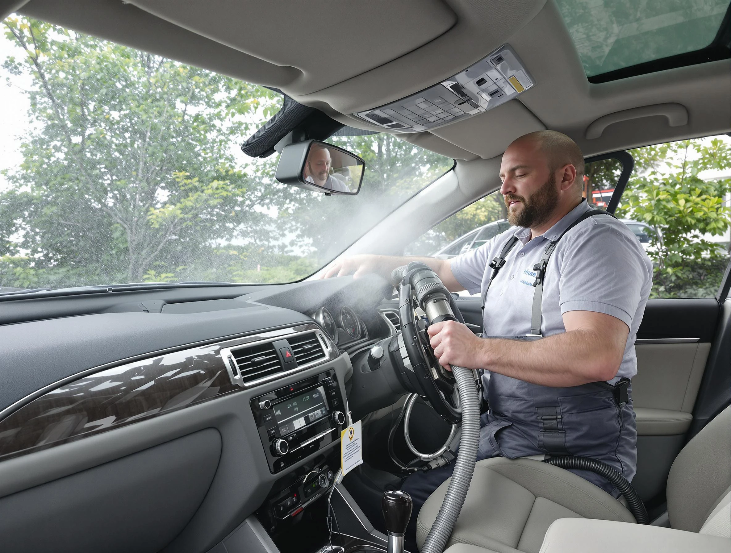 North Druid Hills Air Duct Cleaning specialist performing professional car duct cleaning in North Druid Hills